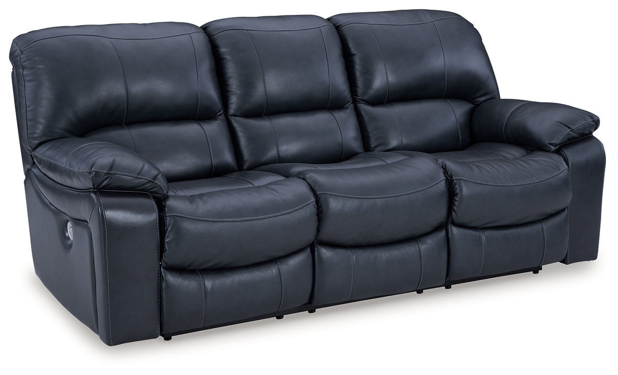 Leesworth Power Reclining Sofa (Color: Ocean)