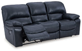 Leesworth Power Reclining Sofa (Color: Ocean)