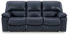 Leesworth Power Reclining Sofa (Color: Ocean)
