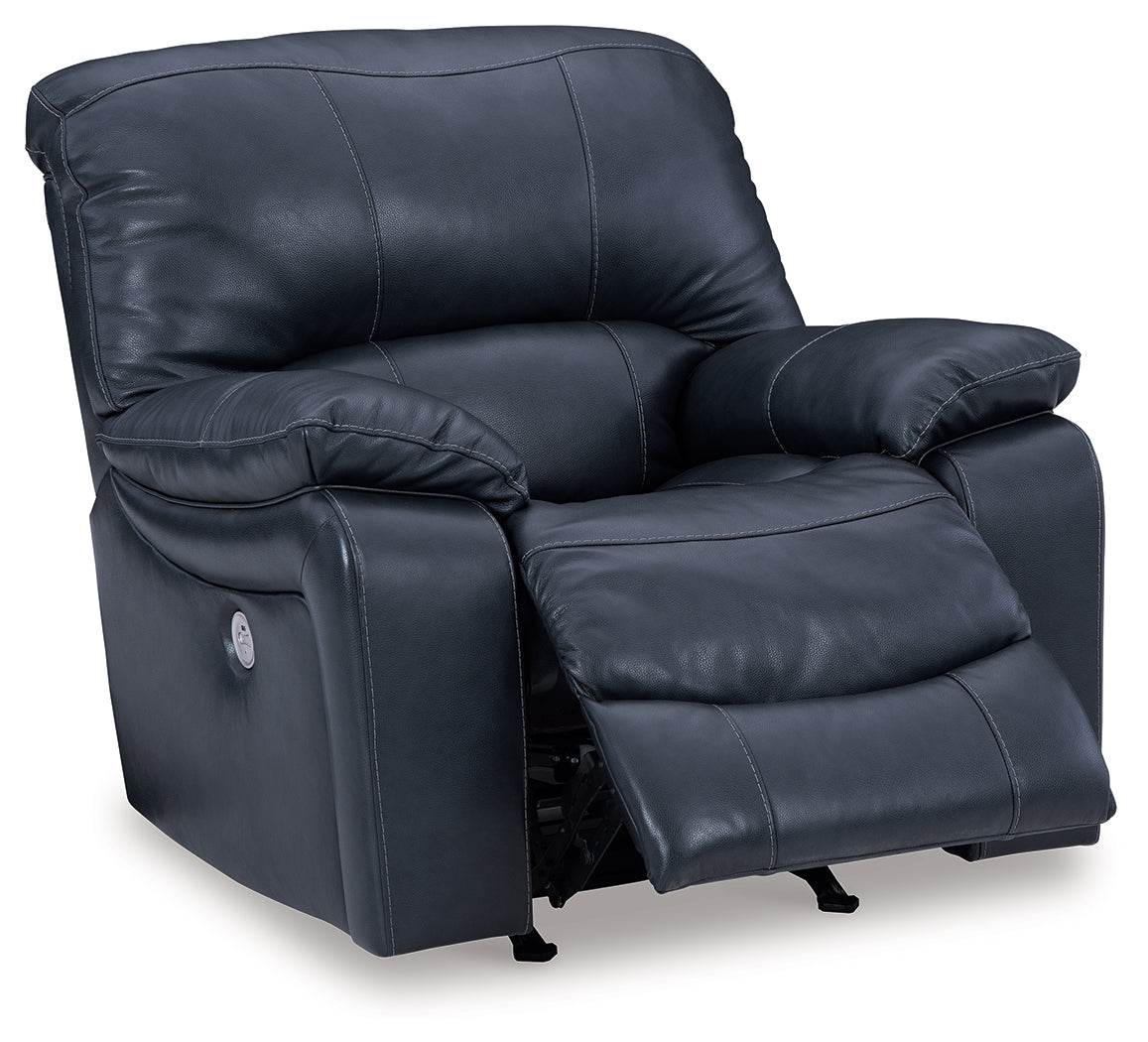 Leesworth Power Recliner (Color: Ocean)