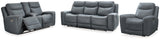 Mindanao 3-Piece Sofa, Loveseat and Recliner (Power Reclining Sofa, Power Reclining Loveseat with Console, Power Recliner)