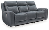 Mindanao Power Reclining Sofa (Color: Steel)