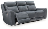 Mindanao Power Reclining Sofa (Color: Steel)