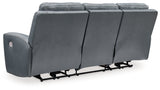 Mindanao Power Reclining Sofa (Color: Steel)