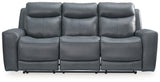 Mindanao Power Reclining Sofa (Color: Steel)
