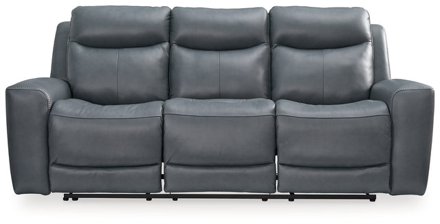 Mindanao Power Reclining Sofa (Color: Steel)