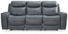 Mindanao Power Reclining Sofa (Color: Steel)