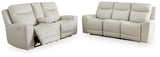 Mindanao 2-Piece Sofa and Loveseat (Power Reclining Sofa, Power Reclining Loveseat with Console)