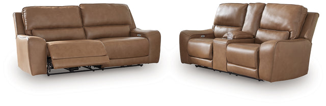 DeepWakes 2-Piece Sofa and Loveseat (Power Reclining Sofa, Power Reclining Loveseat with Console)