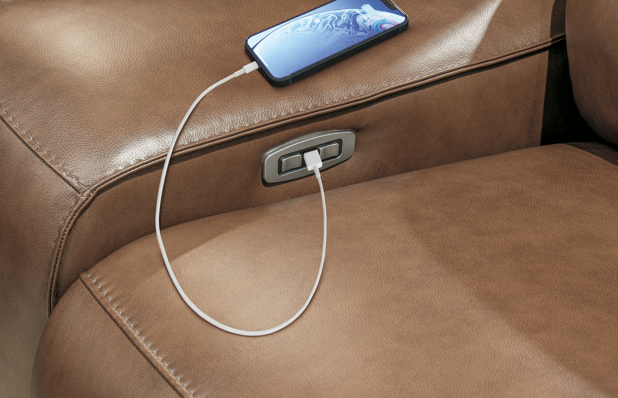 DeepWakes 2-Piece Sofa and Loveseat (Power Reclining Sofa, Power Reclining Loveseat with Console)