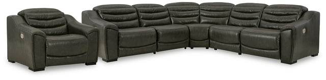 Center Line 6-Piece Sectional with Recliner (Power Armless Recliner, Armless Chair, Left-Arm Facing Power Recliner, Right-Arm Facing Power Recliner, Wedge, Power Recliner)