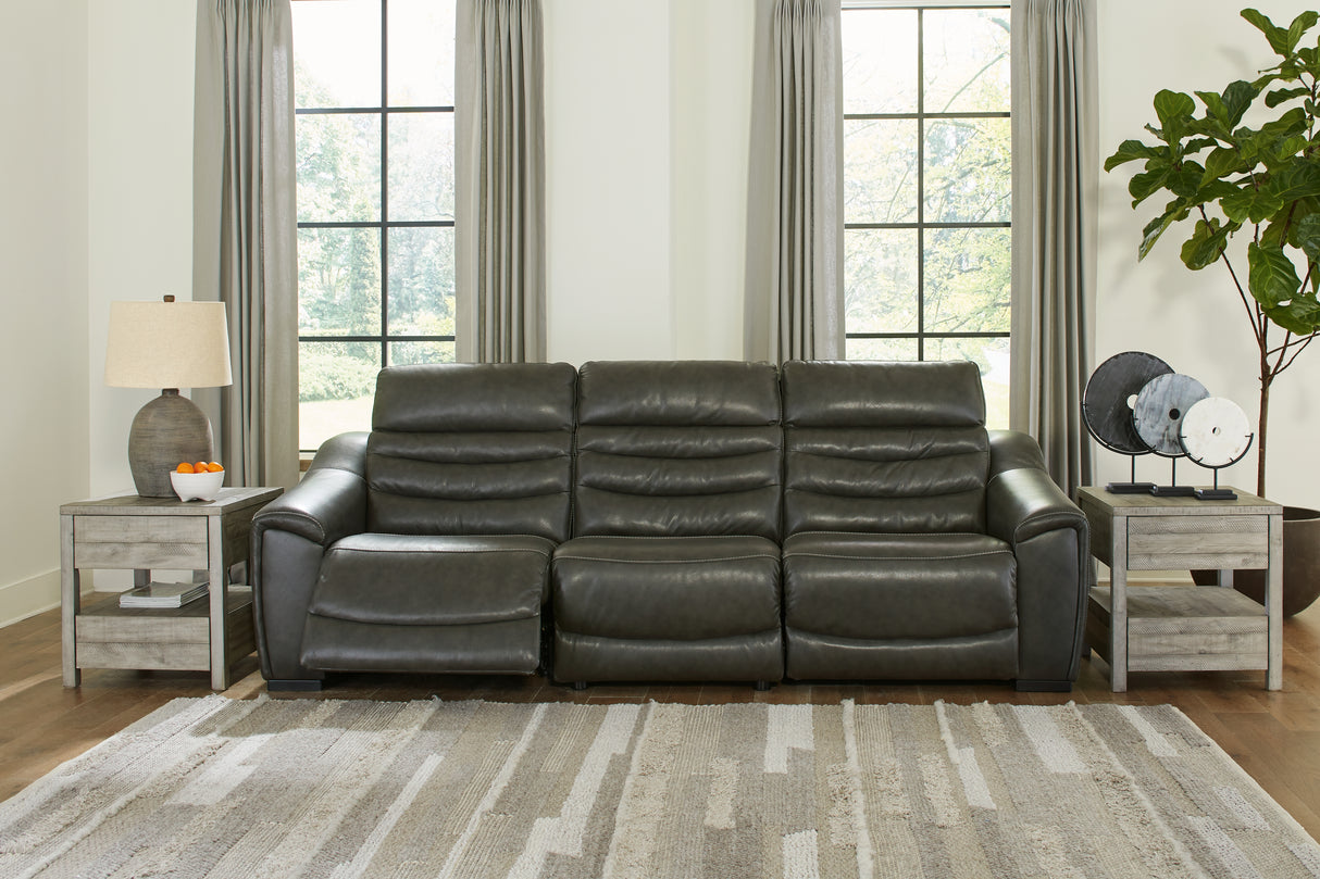 Center Line 7-Piece Sofa, Loveseat and Recliner (Armless Chair, Left-Arm Facing Power Recliner, Right-Arm Facing Power Recliner, Console with Storage, Left-Arm Facing Power Recliner, Right-Arm Facing Power Recliner, Power Recliner)