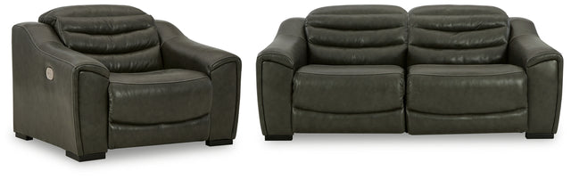 Center Line 3-Piece Sectional with Recliner (Left-Arm Facing Power Recliner, Right-Arm Facing Power Recliner, Power Recliner)