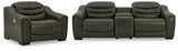 Center Line 4-Piece Sectional with Recliner (Console with Storage, Left-Arm Facing Power Recliner, Right-Arm Facing Power Recliner, Power Recliner)