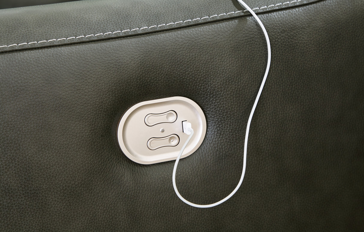 Center Line 5-Piece Power Reclining Sectional (Configuration: 7-Piece (Center Line Power Armless Recliner, Center Line Armless Chair, Center Line Console with Storage, Center Line Console with Storage, Center Line Left-Arm Facing Power Recliner, Center Line Right-Arm Facing Power Recliner, Center Line Wedge))