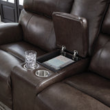 Crossplex 2-Piece Sofa and Loveseat (Power Reclining Sofa, Power Reclining Loveseat with Console)