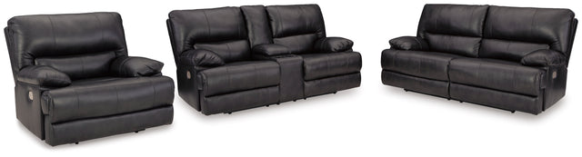 Mountainous 3-Piece Sofa, Loveseat and Recliner (Power Reclining Sofa, Power Reclining Loveseat, Power Recliner)