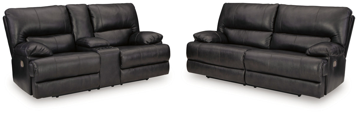 Mountainous 3-Piece Sofa, Loveseat and Recliner (Power Reclining Sofa, Power Reclining Loveseat, Power Recliner)