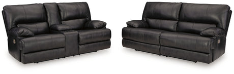 Mountainous 2-Piece Sofa and Loveseat (Power Reclining Sofa, Power Reclining Loveseat)