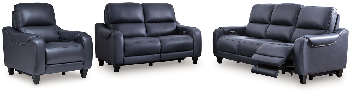 Mercomatic 3-Piece Sofa, Loveseat and Recliner (Power Reclining Sofa, Power Reclining Loveseat, Power Recliner)