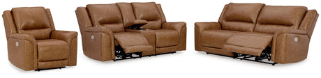 Trasimeno 3-Piece Sofa, Loveseat and Recliner (Power Reclining Sofa, Power Reclining Loveseat with Console, Power Recliner)