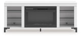 Brollevi 60" TV Stand with Electric Fireplace