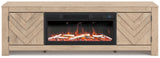 Cayboni 71" TV Stand with Electric Fireplace
