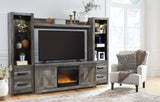 Wynnlow 4-Piece Entertainment Center with Electric Fireplace (Configuration: 4-Piece (Entertainment Accessories Electric Fireplace Insert, Wynnlow Pier, Wynnlow Pier, Wynnlow Bridge, Wynnlow 63" TV Stand))