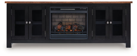 Wildenauer 76" TV Stand with Electric Fireplace