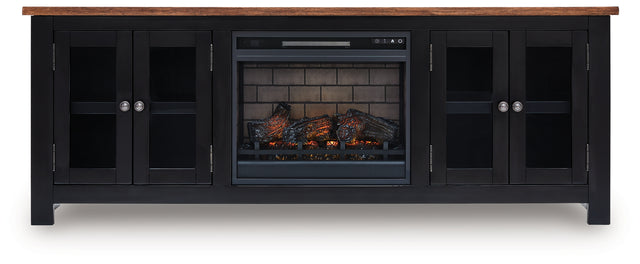 Wildenauer 76" TV Stand with Electric Fireplace
