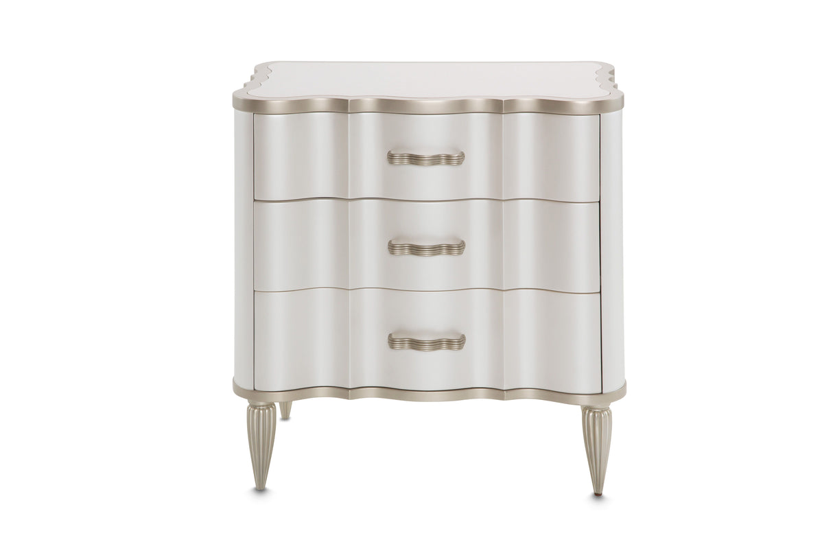 London Place - Nightstand - Creamy Pearl
