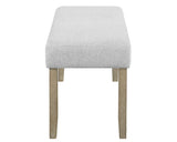 Dune - Bench - Pearl Silver
