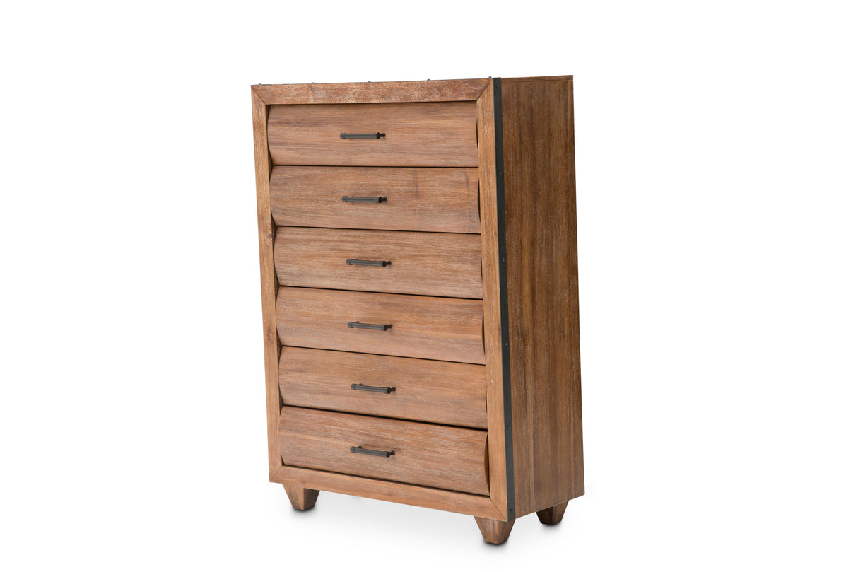 Brooklyn Walk - 6-Drawer Chest - Burnt Umber