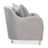 Roxbury Park - Velvet Matching Chair - Steel/Slate