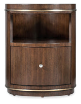 Melange - Contours Side Table - Dark Brown