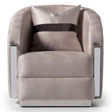 Carmela - Accent Chair - Zinc/Silver