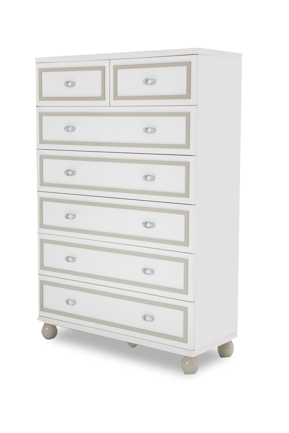 Sky Tower - 7-Drawer Chest - Cloud White