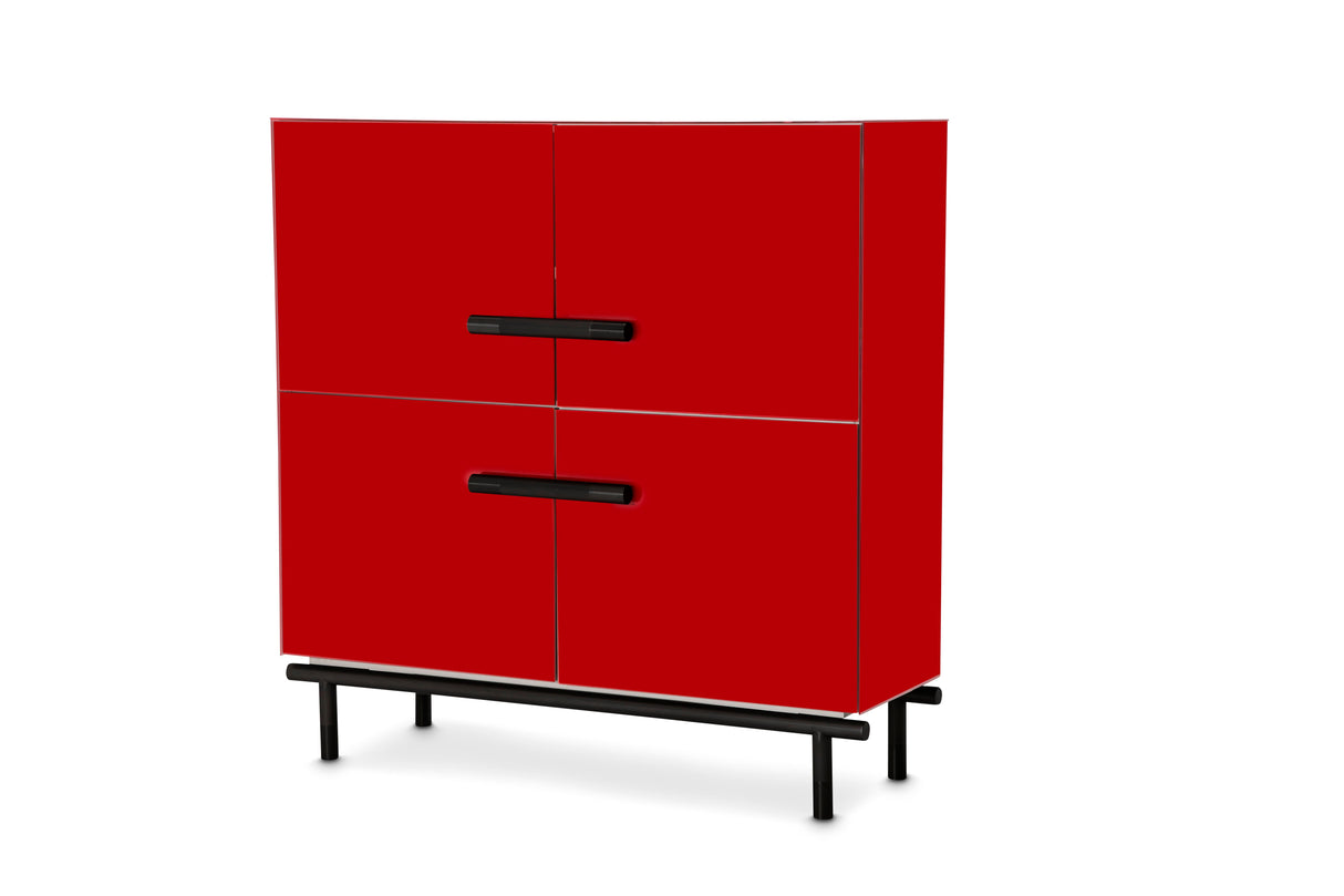 State St. - Accent Cabinet - Saffron / Black Nickel