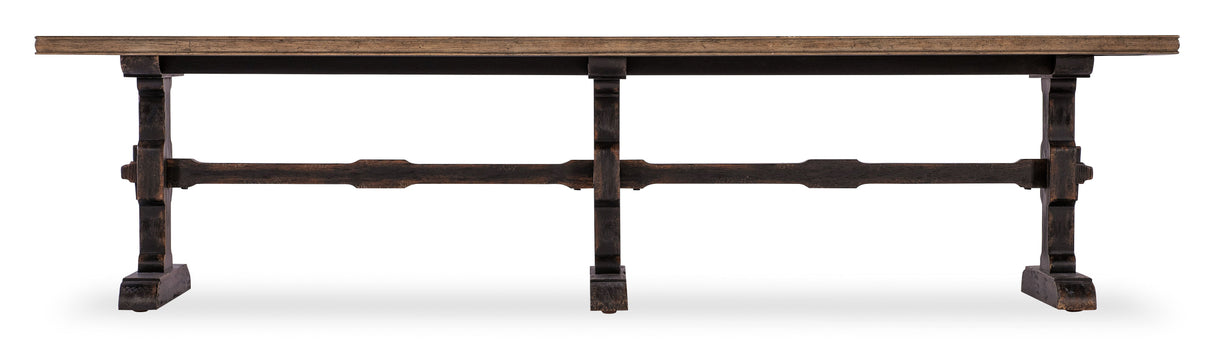 Americana - Trestle Rectangle Cocktail Table - Dark Brown