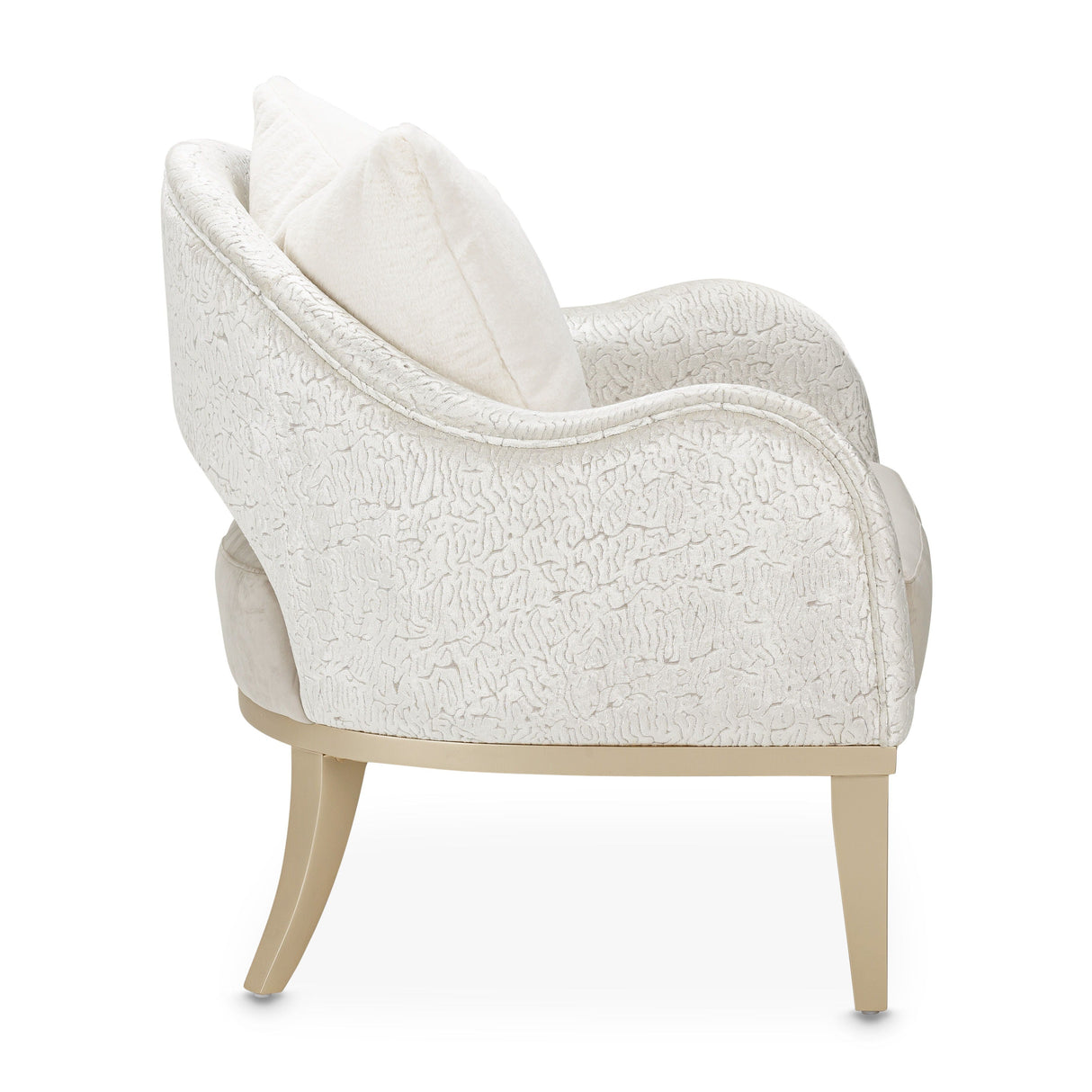 Yvette - Accent Chair - Porcini/Medium Champagne