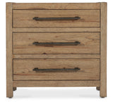 Vineyard Row - Three-Drawer Nightstand - Light Brown