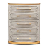 St. Charles - 5-Drawer Highboy Chest - Dove Gray