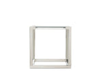 State St. - Square End Table - Stainless Steel