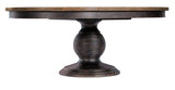 Americana - Round Pedestal Dining Table With One 22" Leaf
