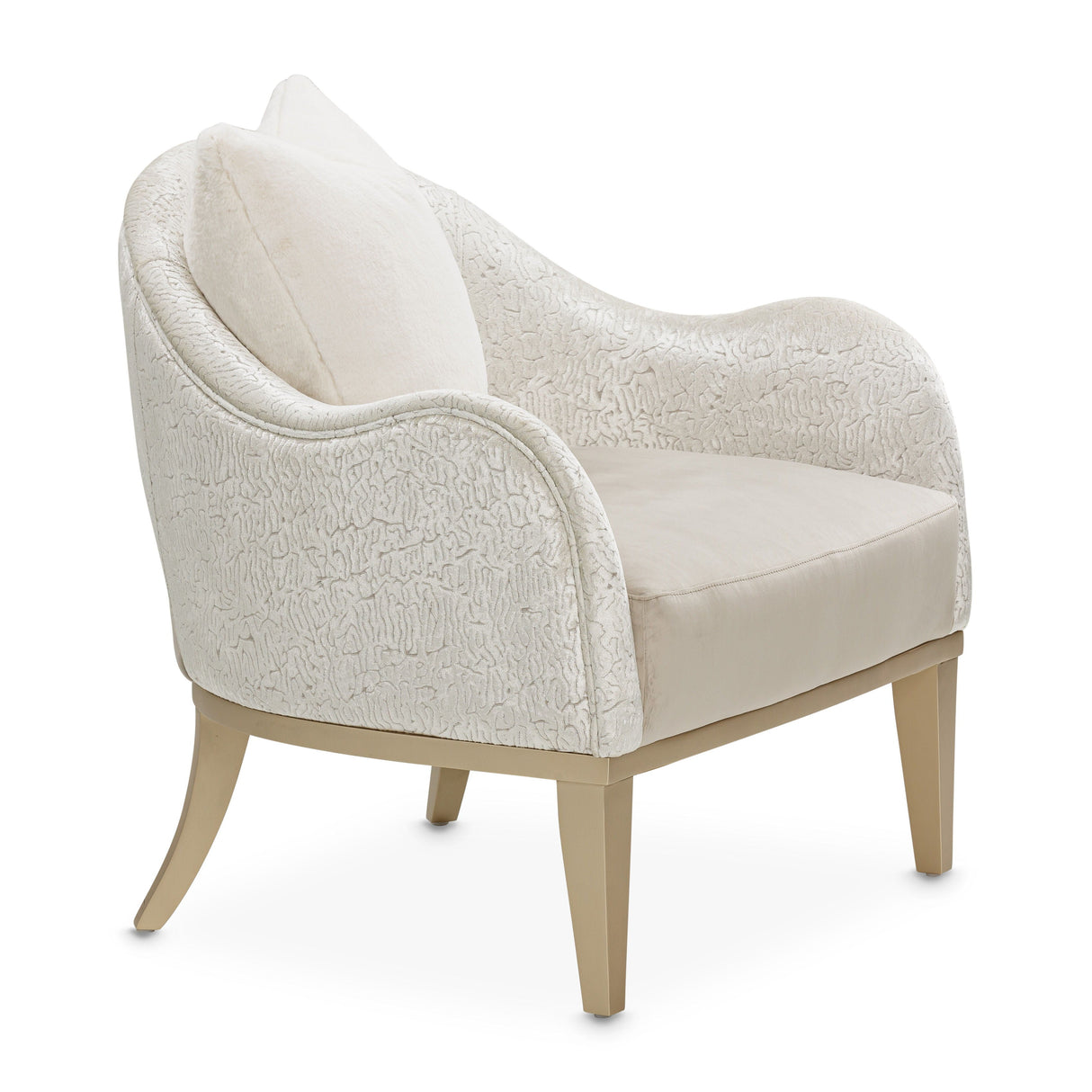 Yvette - Accent Chair - Porcini/Medium Champagne