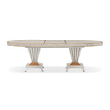 St. Charles - Double Pedestal Dining Table - Dove Gray