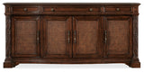Charleston - Four Door-Three Drawer Buffet - Dark Brown