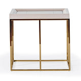 Carmela - Side Table - Shimmer Ivory