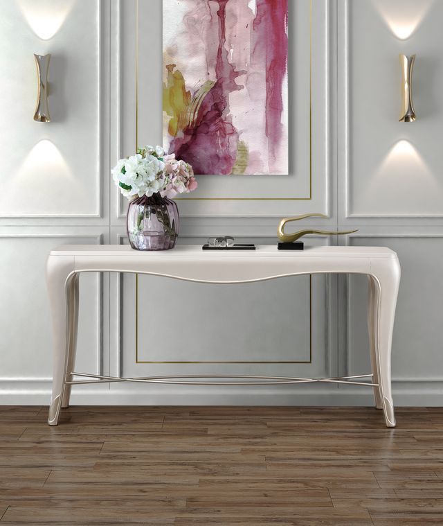 London Place - Console Table - Creamy Pearl