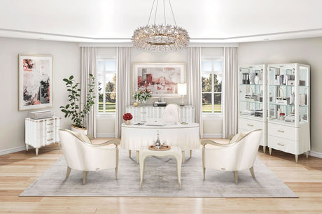 London Place - Desk - Creamy Pearl